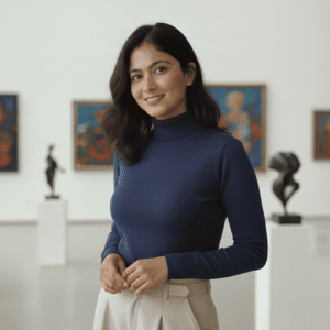 Shadow Blue (High Neck T-Shirt)